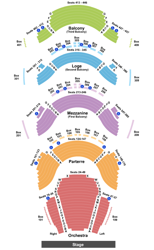 Ellie Caulkins Opera House The Nutcracker Seating Chart